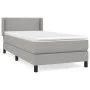 Box spring bed with light gray fabric mattress 80x200 cm by vidaXL, Beds and slatted bases - Ref: Foro24-3129585, Price: 287,...