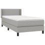 Box spring bed with light gray fabric mattress 80x200 cm by vidaXL, Beds and slatted bases - Ref: Foro24-3129585, Price: 277,...