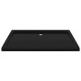 Plato de ducha rectangular negro ABS 80x110 cm