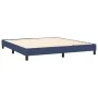Box spring bed with blue fabric mattress 160x200 cm by vidaXL, Beds and slatted bases - Ref: Foro24-3129727, Price: 482,94 €,...
