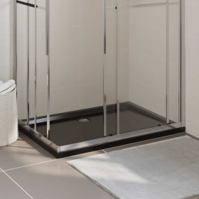 Plato de ducha rectangular negro ABS 80x120 cm