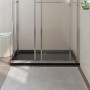 Plato de ducha rectangular negro ABS 80x120 cm