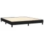 Box spring bed with black fabric mattress 160x200 cm by vidaXL, Beds and slatted bases - Ref: Foro24-3129883, Price: 506,77 €...