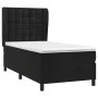 Box spring bed with black synthetic leather mattress 90x190 cm by vidaXL, Beds and slatted bases - Ref: Foro24-3129425, Price...