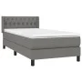 Boxspringbett mit dunkelgrauer Stoffmatratze 90x190 cm von vidaXL, Betten und Lattenroste - Ref: Foro24-3129914, Preis: 313,2...