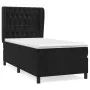 Box spring bed with black velvet mattress 90x200 cm by vidaXL, Beds and slatted bases - Ref: Foro24-3129371, Price: 350,73 €,...