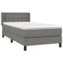 Box spring bed with dark gray fabric mattress 80x200 cm by vidaXL, Beds and slatted bases - Ref: Foro24-3129986, Price: 307,1...