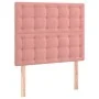 Box spring bed with pink velvet mattress 100x200 cm by vidaXL, Beds and slatted bases - Ref: Foro24-3129440, Price: 339,54 €,...