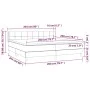 Box spring bed with light gray fabric mattress 200x200 cm by vidaXL, Beds and slatted bases - Ref: Foro24-3129737, Price: 594...