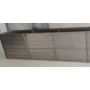 Cama box spring con colchón tela negro 160x200 cm