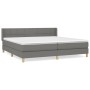 Box spring bed with dark gray fabric mattress 200x200 cm by vidaXL, Beds and slatted bases - Ref: Foro24-3130298, Price: 576,...