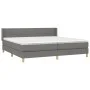 Box spring bed with dark gray fabric mattress 200x200 cm by vidaXL, Beds and slatted bases - Ref: Foro24-3130298, Price: 586,...
