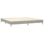 Box spring bed with light gray fabric mattress 200x200 cm by vidaXL, Beds and slatted bases - Ref: Foro24-3130137, Price: 573...