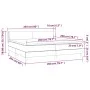 Box spring bed with light gray fabric mattress 200x200 cm by vidaXL, Beds and slatted bases - Ref: Foro24-3130137, Price: 573...