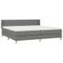 Box spring bed with dark gray fabric mattress 200x200 cm by vidaXL, Beds and slatted bases - Ref: Foro24-3130138, Price: 585,...