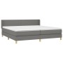 Cama box spring con colchón tela gris oscuro 200x200 cm de vidaXL, Camas y somieres - Ref: Foro24-3130138, Precio: 575,45 €, ...
