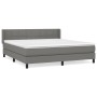 Boxspringbett mit dunkelgrauer Stoffmatratze 180x200 cm von vidaXL, Betten und Lattenroste - Ref: Foro24-3129730, Preis: 598,...