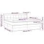 Box spring bed with light gray fabric mattress 200x200 cm by vidaXL, Beds and slatted bases - Ref: Foro24-3130297, Price: 573...