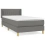 Box spring bed with dark gray fabric mattress 100x200 cm by vidaXL, Beds and slatted bases - Ref: Foro24-3130410, Price: 324,...