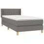 Box spring bed with dark gray fabric mattress 100x200 cm by vidaXL, Beds and slatted bases - Ref: Foro24-3130410, Price: 324,...