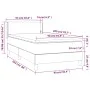 Box spring bed with black fabric mattress 90x200 cm by vidaXL, Beds and slatted bases - Ref: Foro24-3130083, Price: 290,52 €,...