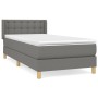 Boxspringbett mit dunkelgrauer Stoffmatratze 90x200 cm von vidaXL, Betten und Lattenroste - Ref: Foro24-3130562, Preis: 328,0...