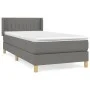 Box spring bed with dark gray fabric mattress 90x200 cm by vidaXL, Beds and slatted bases - Ref: Foro24-3130402, Price: 303,2...