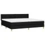 Cama box spring con colchón tela negro 200x200 cm de vidaXL, Camas y somieres - Ref: Foro24-3130539, Precio: 595,30 €, Descue...