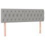 Box spring bed with light gray fabric mattress 160x200 cm by vidaXL, Beds and slatted bases - Ref: Foro24-3130521, Price: 523...