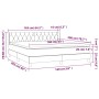 Box spring bed with light gray fabric mattress 160x200 cm by vidaXL, Beds and slatted bases - Ref: Foro24-3130521, Price: 523...