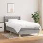 Boxspringbett mit hellgrauer Stoffmatratze 100x200 cm von vidaXL, Betten und Lattenroste - Ref: Foro24-3130489, Preis: 315,47...