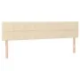 Box spring bed with cream fabric mattress 200x200 cm by vidaXL, Beds and slatted bases - Ref: Foro24-3130302, Price: 547,31 €...