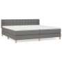 Boxspringbett mit dunkelgrauer Stoffmatratze 180x200 cm von vidaXL, Betten und Lattenroste - Ref: Foro24-3130610, Preis: 594,...