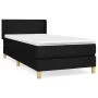 Box spring bed with black fabric mattress 90x200 cm by vidaXL, Beds and slatted bases - Ref: Foro24-3130163, Price: 287,47 €,...