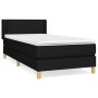 Cama box spring con colchón tela negro 90x200 cm de vidaXL, Camas y somieres - Ref: Foro24-3130163, Precio: 293,15 €, Descuen...