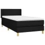 Box spring bed with black fabric mattress 90x200 cm by vidaXL, Beds and slatted bases - Ref: Foro24-3130163, Price: 287,47 €,...