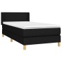 Cama box spring con colchón tela negro 90x200 cm de vidaXL, Camas y somieres - Ref: Foro24-3130163, Precio: 293,15 €, Descuen...