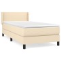 Boxspringbett mit cremefarbener Stoffmatratze 100x200 cm von vidaXL, Betten und Lattenroste - Ref: Foro24-3129534, Preis: 300...