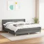 Box spring bed with dark gray fabric mattress 160x200 cm by vidaXL, Beds and slatted bases - Ref: Foro24-3130282, Price: 491,...