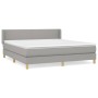 Boxspringbett mit hellgrauer Stoffmatratze 180x200 cm von vidaXL, Betten und Lattenroste - Ref: Foro24-3130129, Preis: 542,83...