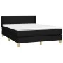 Box spring bed with black fabric mattress 140x200 cm by vidaXL, Beds and slatted bases - Ref: Foro24-3130115, Price: 453,01 €...