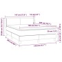Boxspringbett mit schwarzer Stoffmatratze 140x200 cm von vidaXL, Betten und Lattenroste - Ref: Foro24-3130115, Preis: 452,79 ...