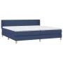 Cama box spring con colchón tela azul 200x200 cm de vidaXL, Camas y somieres - Ref: Foro24-3130143, Precio: 583,50 €, Descuen...