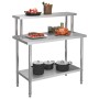 Küchenarbeitstisch mit Edelstahlablage 120x60x120cm von vidaXL, Wiederherstellung - Ref: Foro24-3054468, Preis: 215,49 €, Rab...