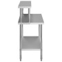 Küchenarbeitstisch mit Edelstahlablage 120x60x120cm von vidaXL, Wiederherstellung - Ref: Foro24-3054468, Preis: 215,49 €, Rab...