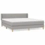 Boxspringbett mit hellgrauer Stoffmatratze 180x200 cm von vidaXL, Betten und Lattenroste - Ref: Foro24-3130449, Preis: 520,00...