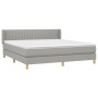 Boxspringbett mit hellgrauer Stoffmatratze 180x200 cm von vidaXL, Betten und Lattenroste - Ref: Foro24-3130449, Preis: 541,86...
