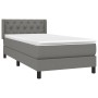 Box spring bed with dark gray fabric mattress 80x200 cm by vidaXL, Beds and slatted bases - Ref: Foro24-3129906, Price: 293,0...