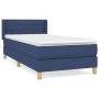 Box spring bed with blue fabric mattress 100x200 cm by vidaXL, Beds and slatted bases - Ref: Foro24-3130335, Price: 331,19 €,...