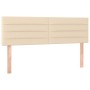 Box spring bed with cream fabric mattress 140x200 cm by vidaXL, Beds and slatted bases - Ref: Foro24-3130358, Price: 453,96 €...